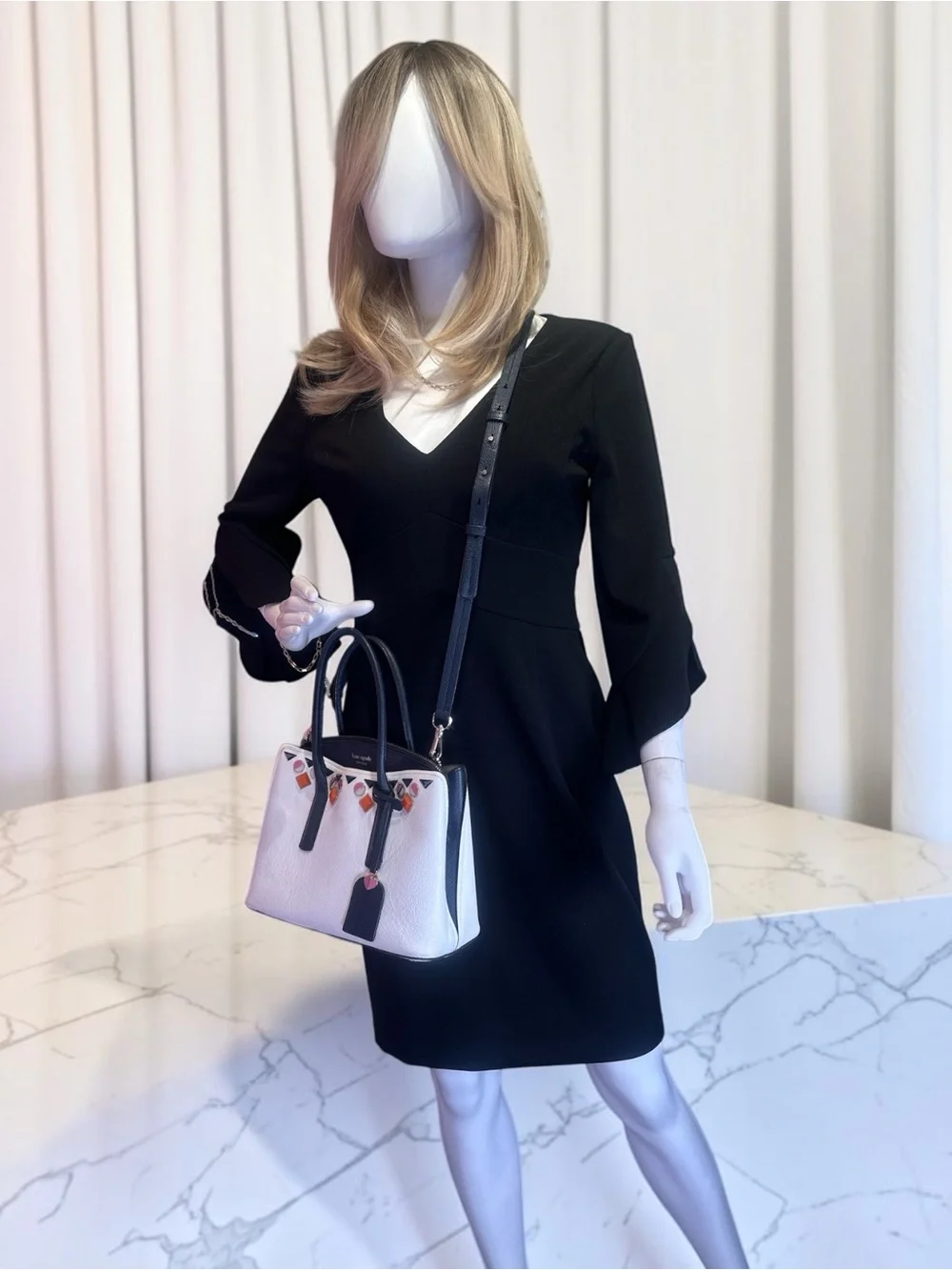 Kate Spade Margaux Jeweled Leather Satchel/Crossbody